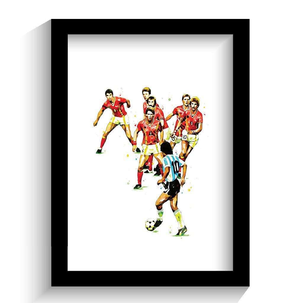 Argentina | Diego Maradona v Belgium Art Print - Image 2