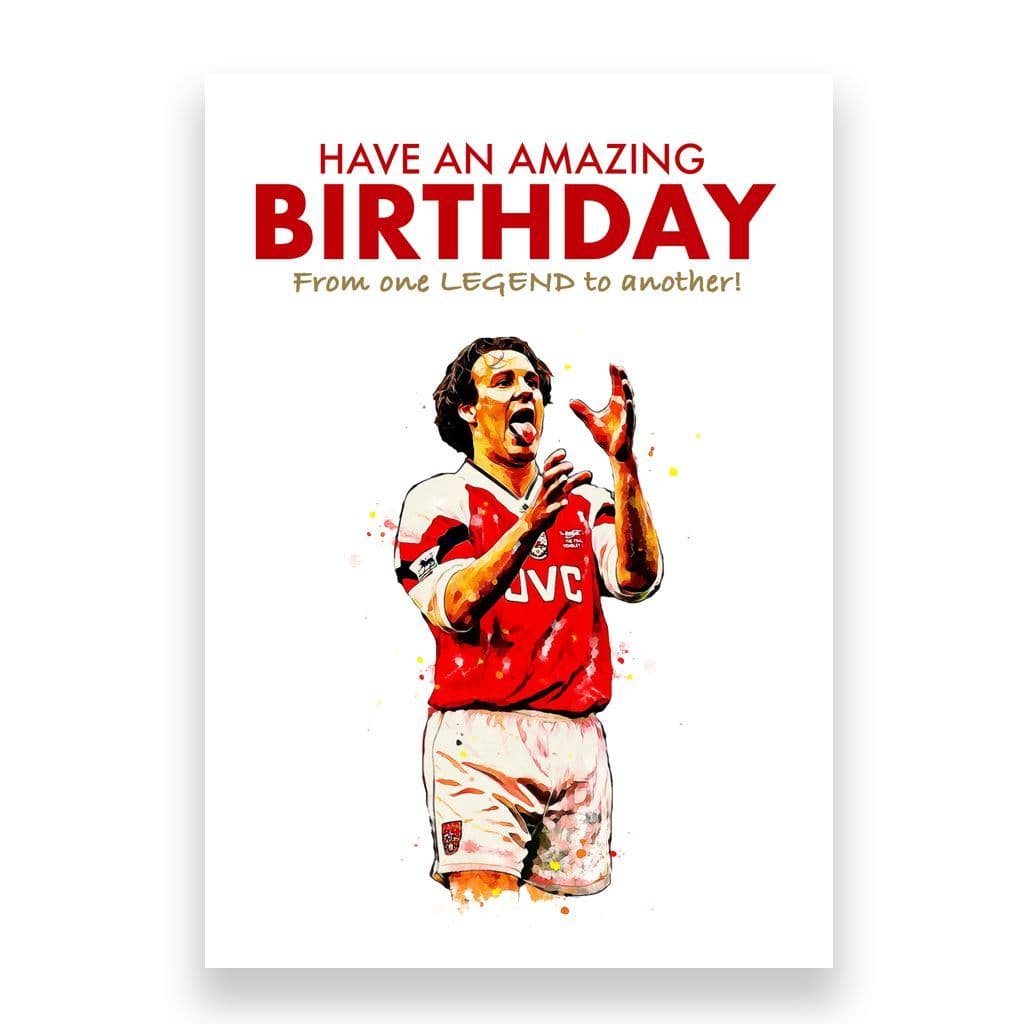Arsenal Birthday Card | Paul Merson