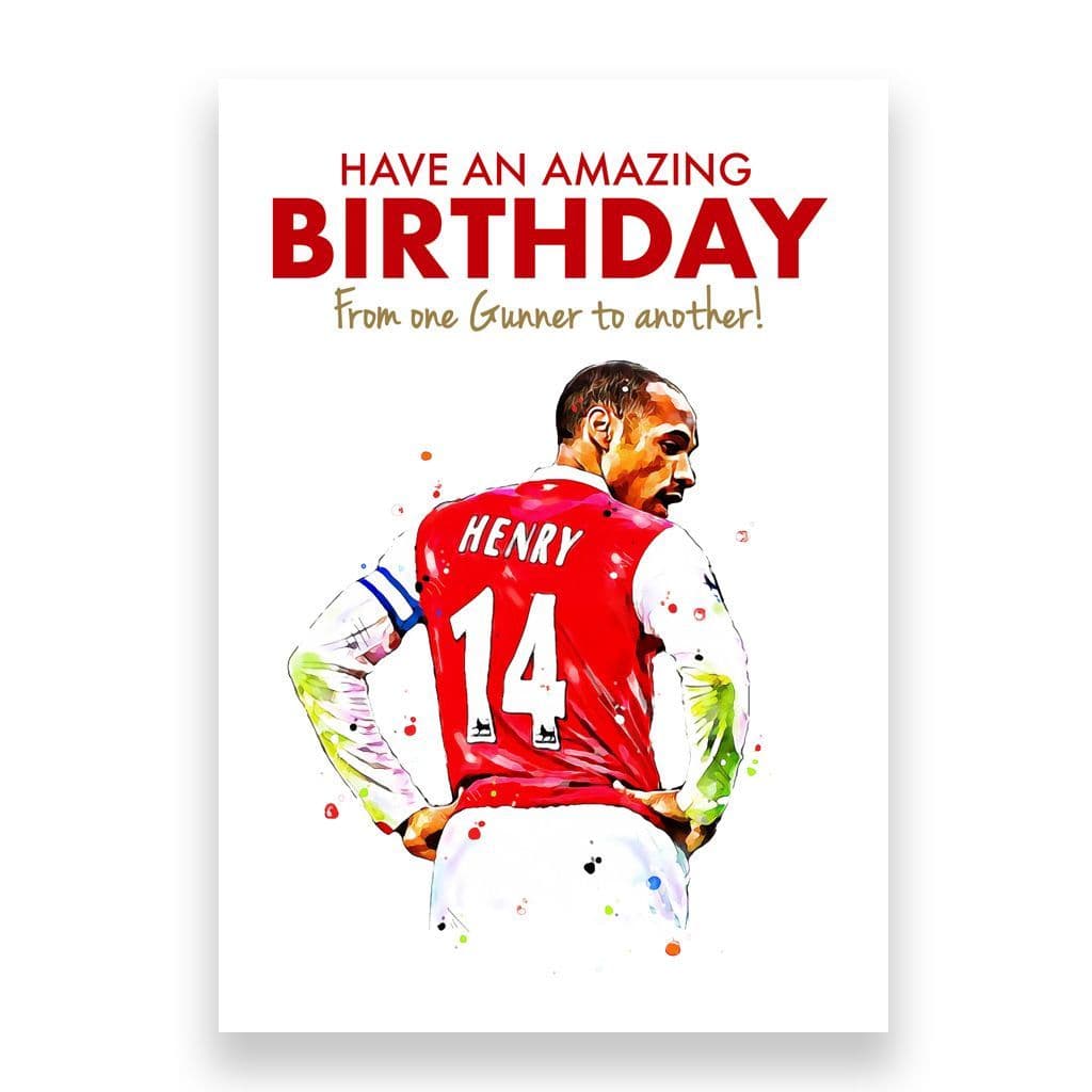 Arsenal Birthday Card | Thierry Henry.
