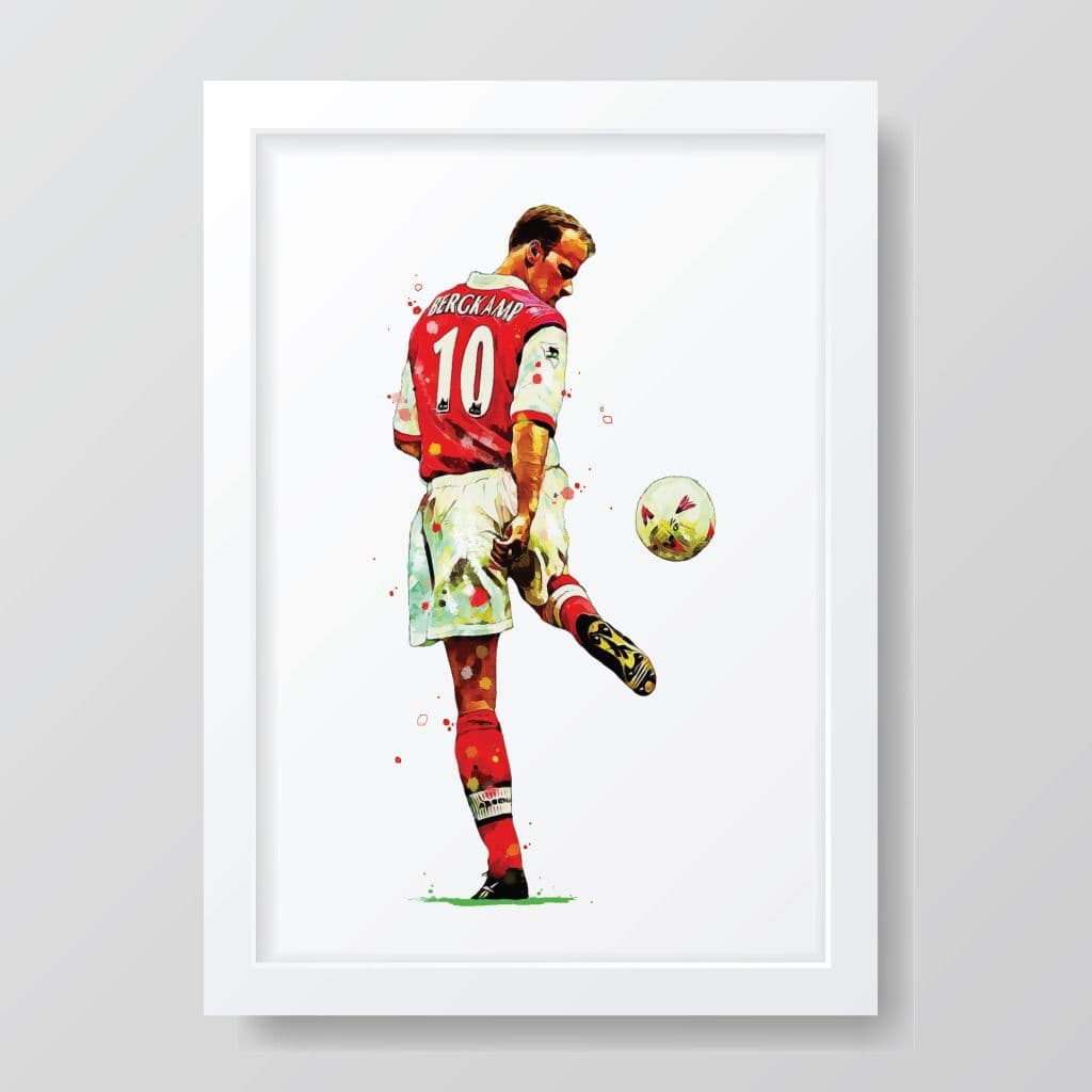 Arsenal | Dennis Bergkamp Art Print - Image 3