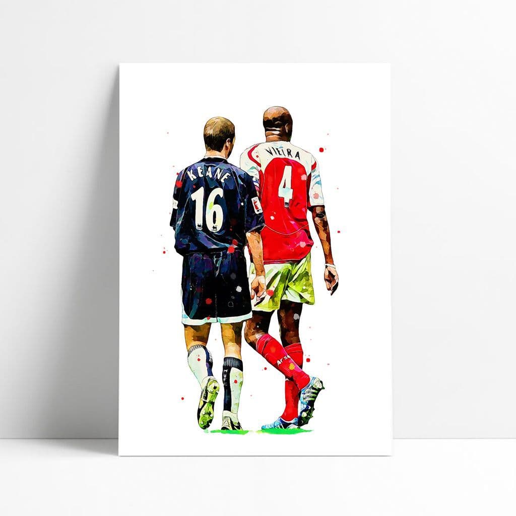 Arsenal | Patrick Vieira | Roy Keane Art Print
