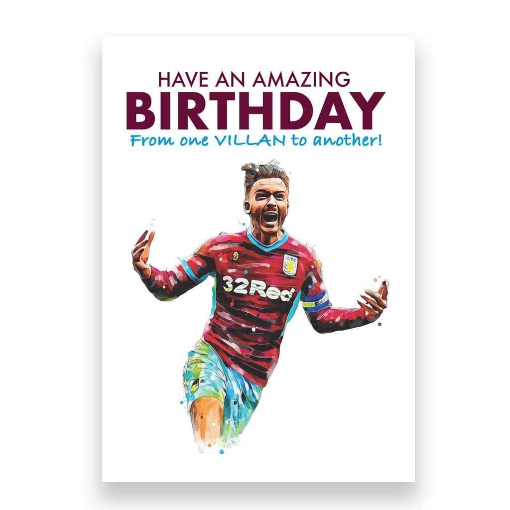 Aston Villa Birthday Card | Jack Grealish