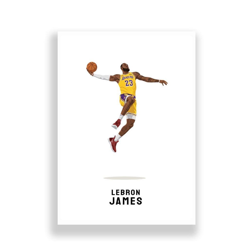 Basketball | Lebron James Minimal Art - Image 2