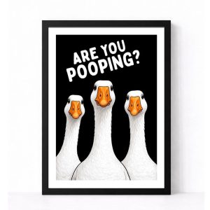 Bathroom Print | Are You Pooping? | Black