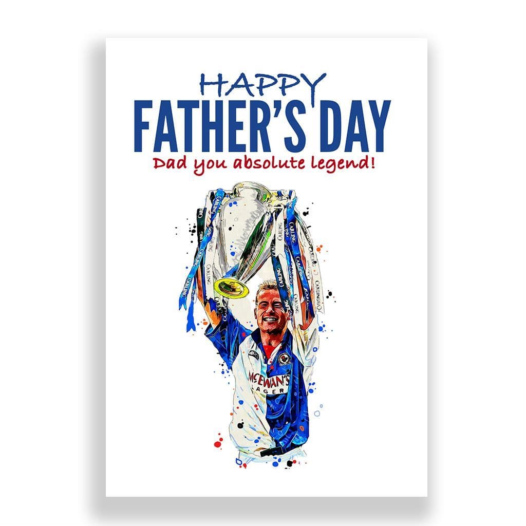Blackburn Rovers l Father's Day Card | Alan Shearer