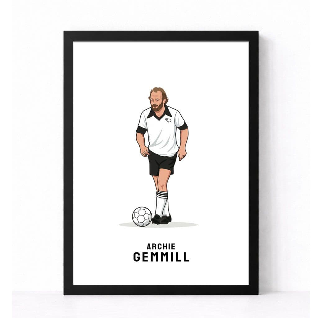 Derby County Print | Archie Gemmill