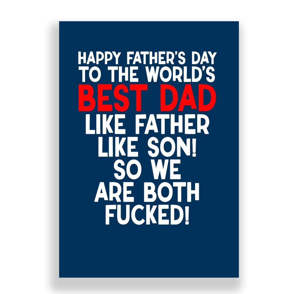 Father's Day Card | Like Father Like Son