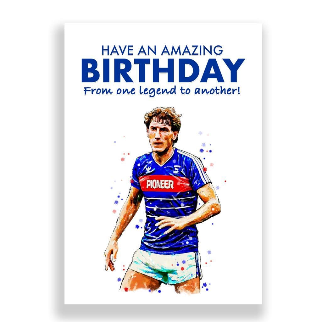 Ipswich Town Birthday Card | Terry Butcher