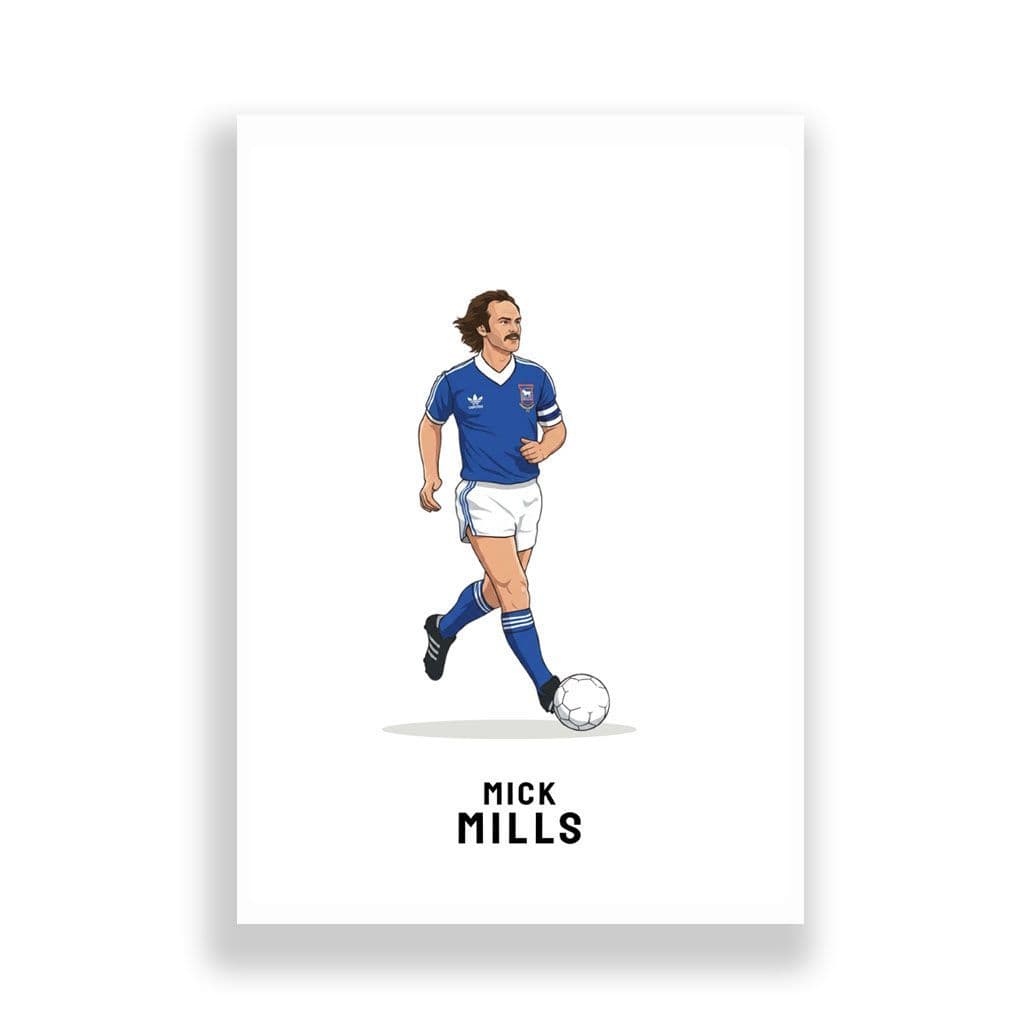 Ipswich Town Print | Mick Mills - Image 2