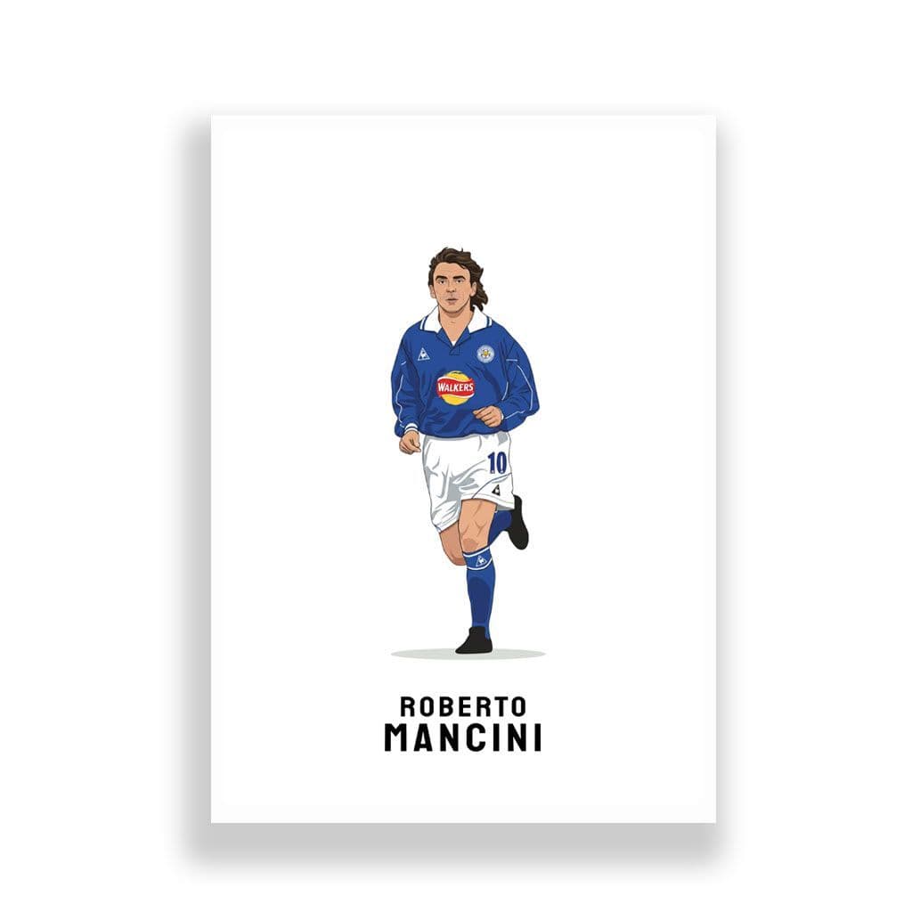 Leicester City Print | Roberto Mancini - Image 2