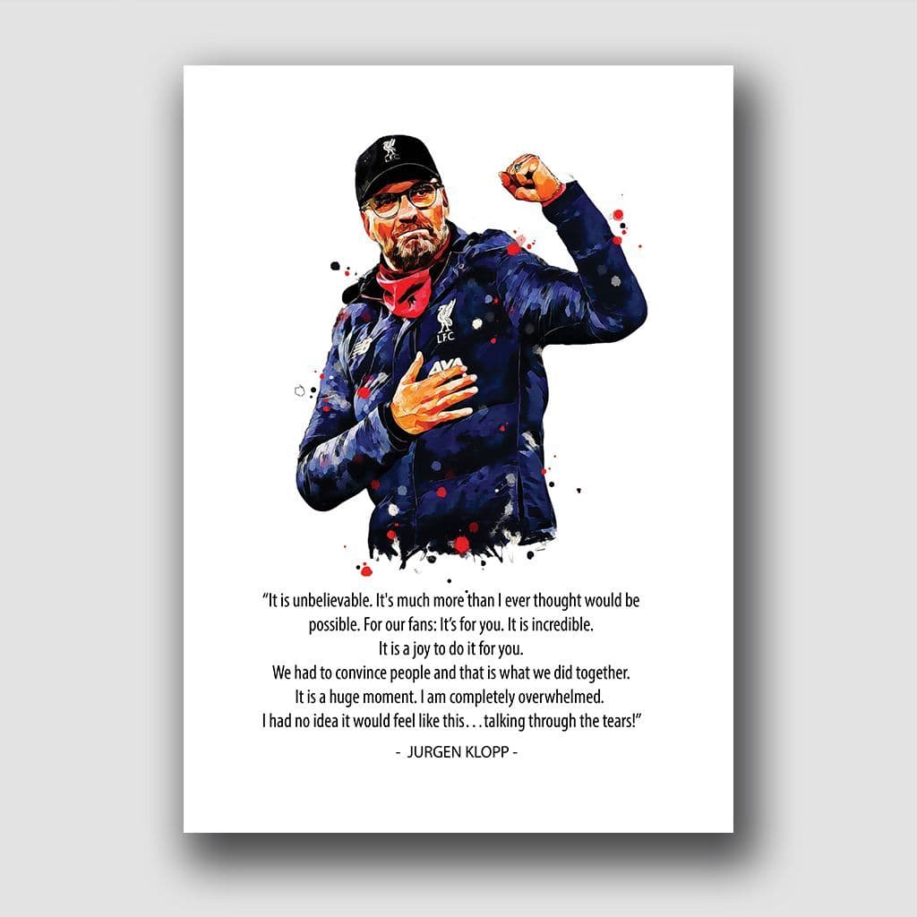 LIVERPOOL - KLOPP PREMIER LEAGUE QUOTE!