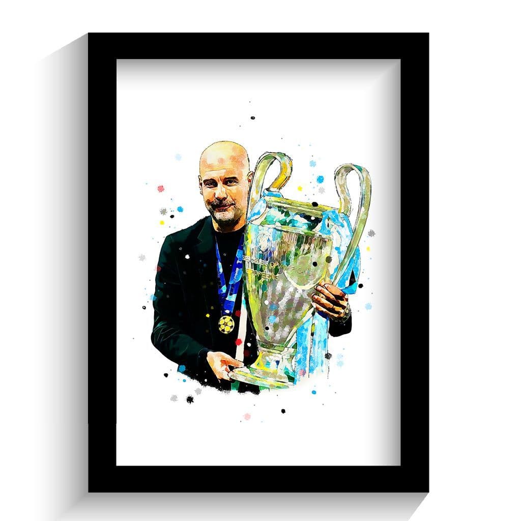 Manchester City | Pep Guardiola Art Print | Champions League - Image 2