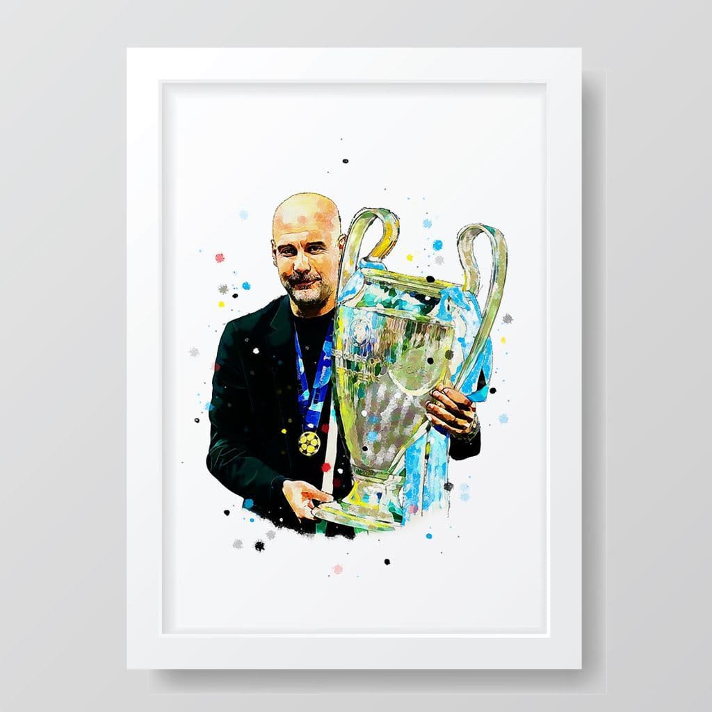 Manchester City | Pep Guardiola Art Print | Champions League - Image 3
