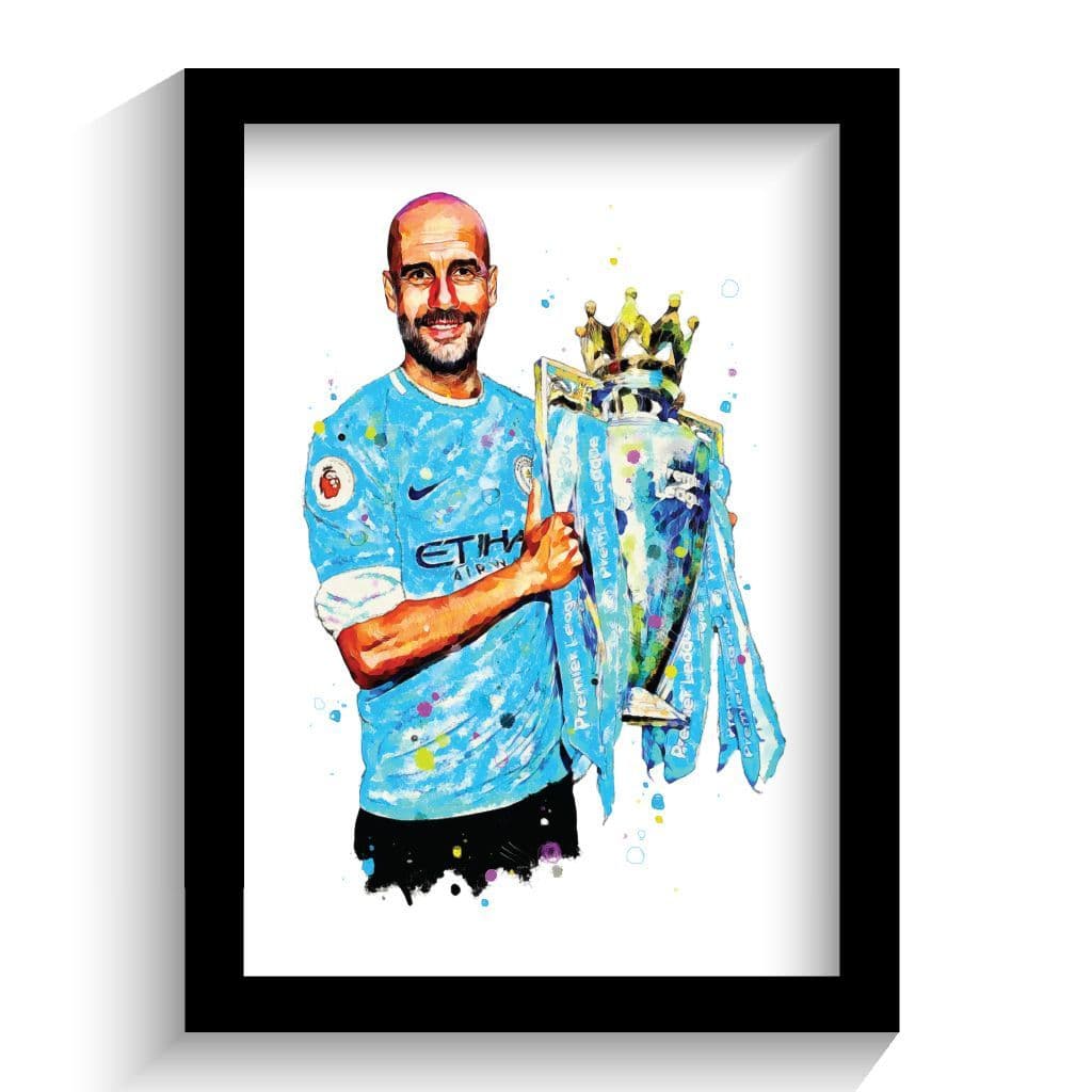 Manchester City | Pep Guardiola Art Print | Premier League - Image 2