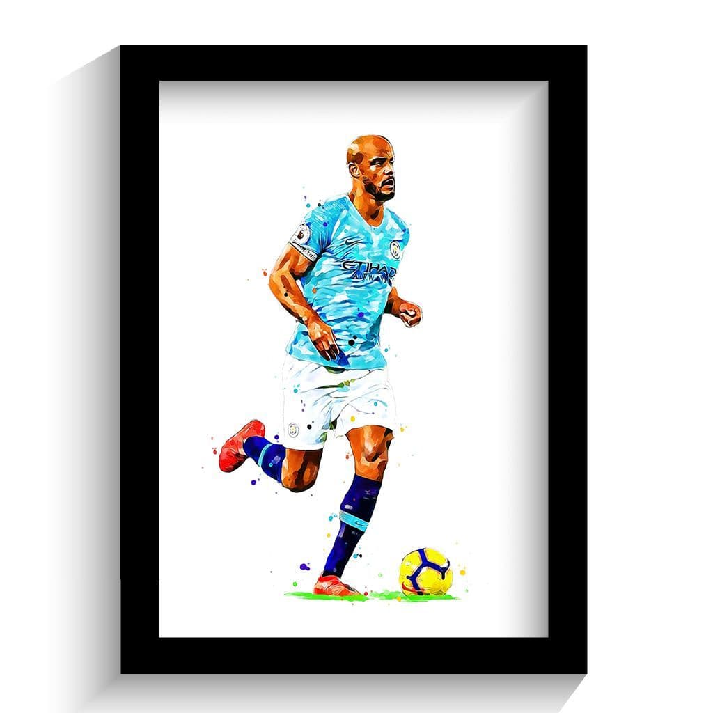 Manchester City | Vincent Kompany Art Print - Image 2