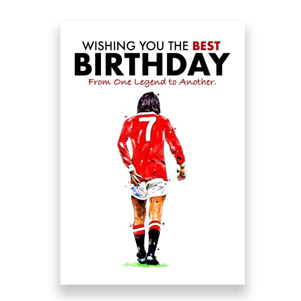 Manchester United Birthday Card | George Best