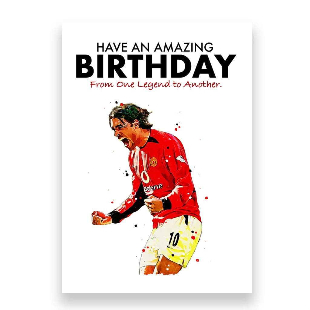 Manchester United Birthday Card | Ruud Van Nistelrooy