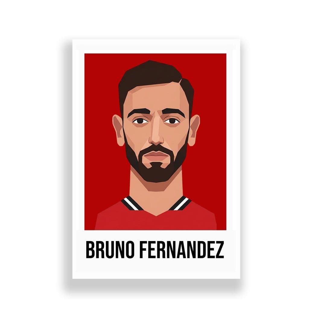 MANCHESTER UNITED | BRUNO FERNANDEZ | MODERN ART PRINT - Image 2