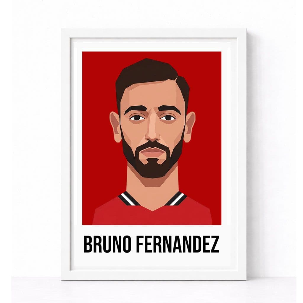 MANCHESTER UNITED | BRUNO FERNANDEZ | MODERN ART PRINT - Image 3