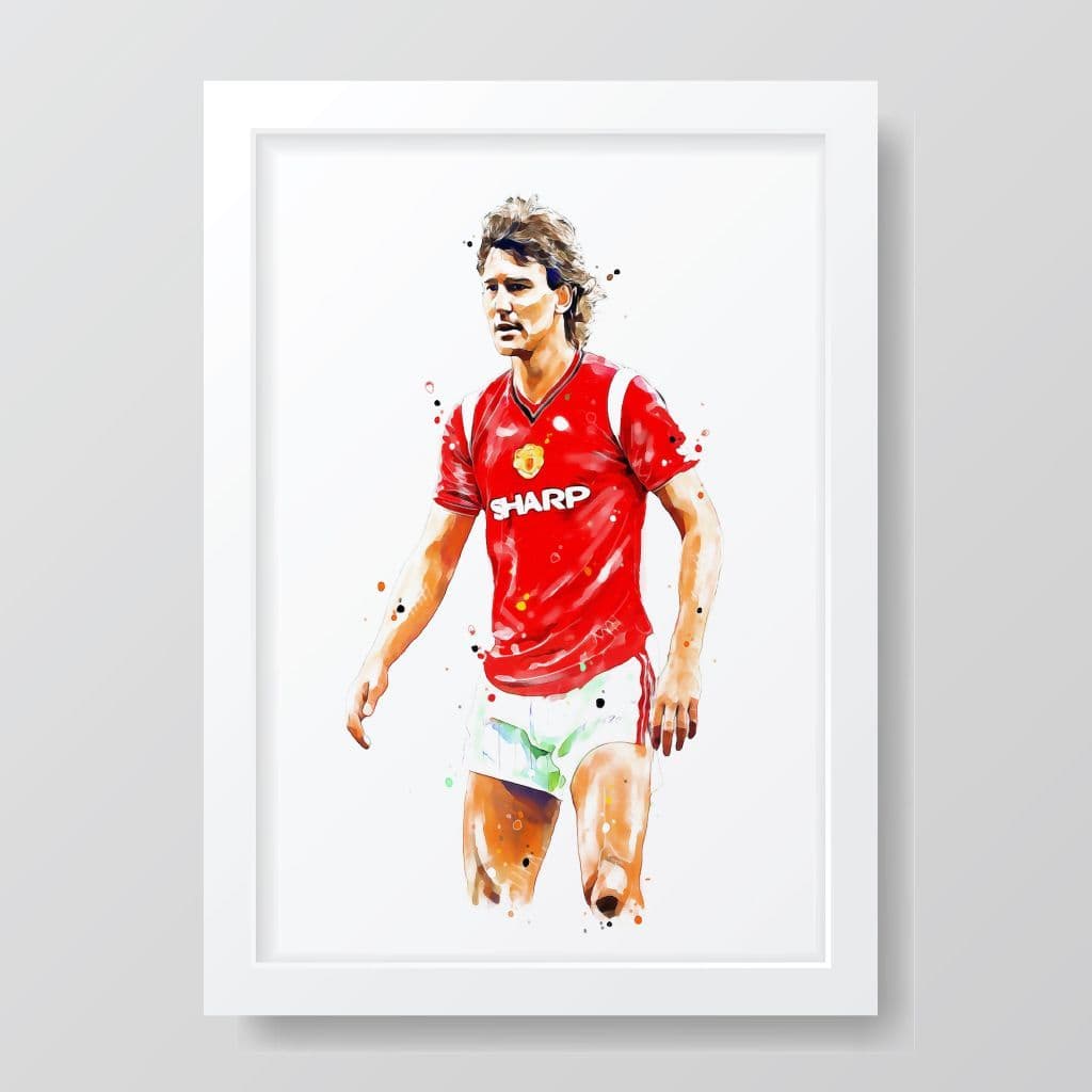 Manchester United | Bryan Robson Art Print - Image 2