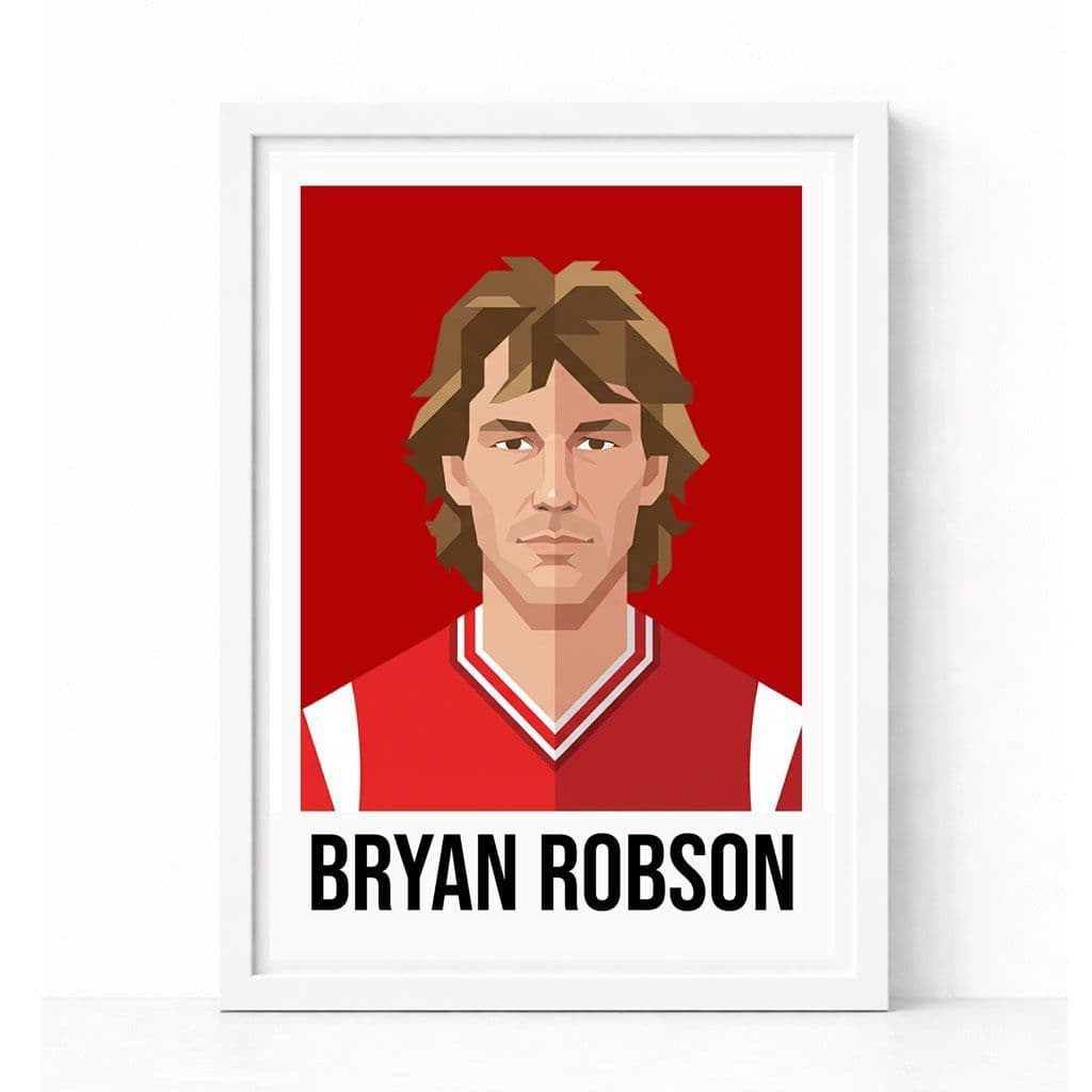 MANCHESTER UNITED | BRYAN ROBSON | MODERN ART PRINT - Image 3