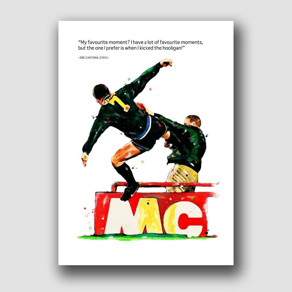 MANCHESTER UNITED - CANTONA & HOOLIGAN!
