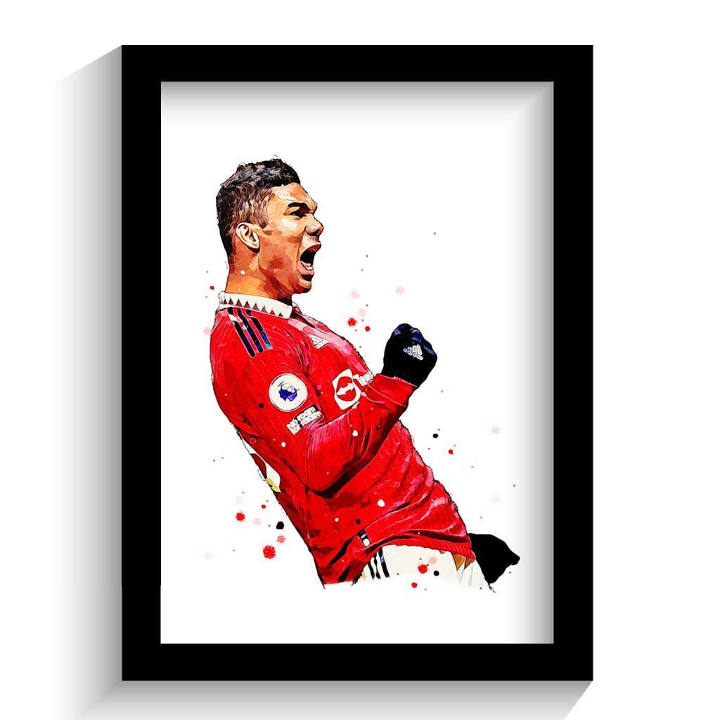 Manchester United | Casemiro Art Print - Image 2
