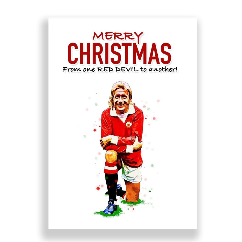 Manchester United Christmas Card | Dennis Law