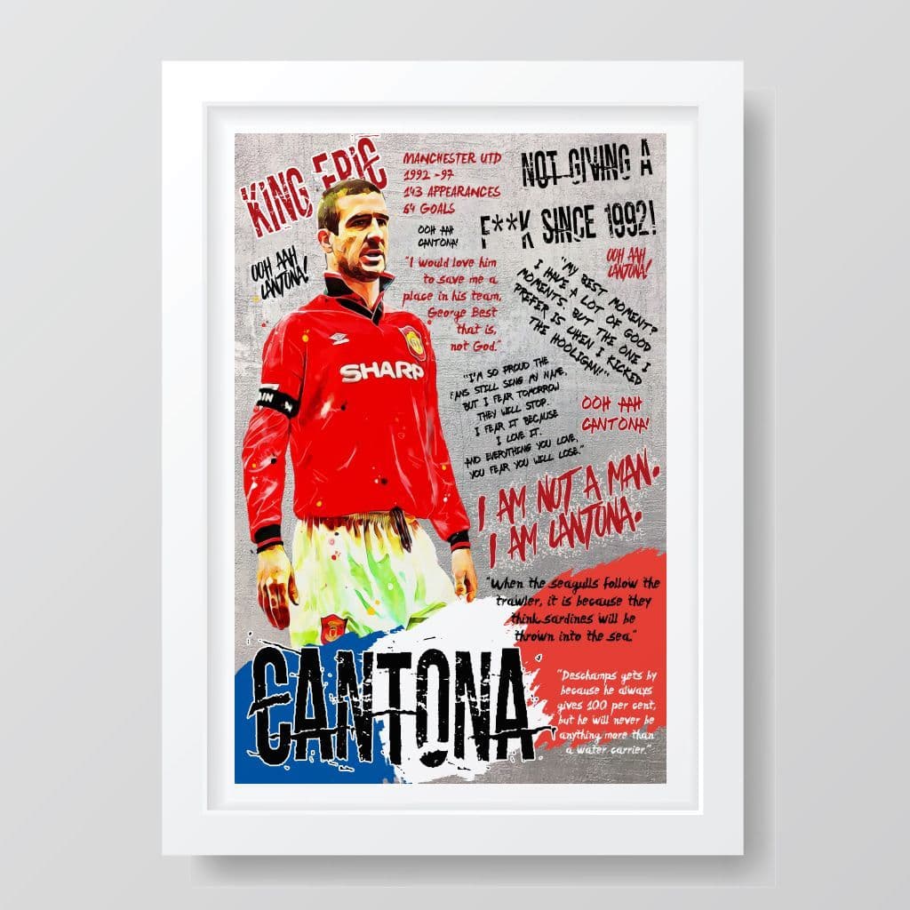 Manchester United | Eric Cantona Graffiti Art Print - Image 3