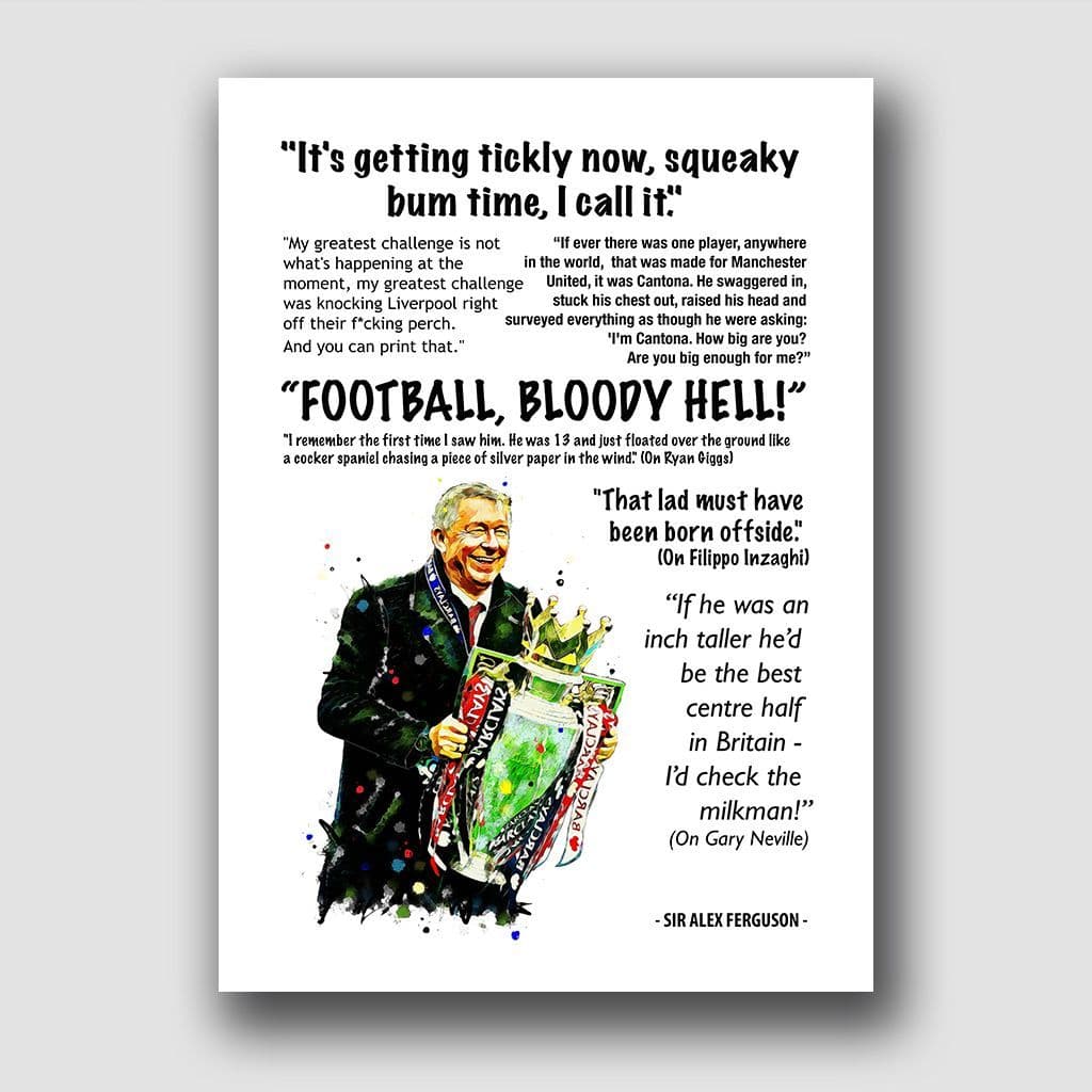 MANCHESTER UNITED - FERGIE QUOTES!