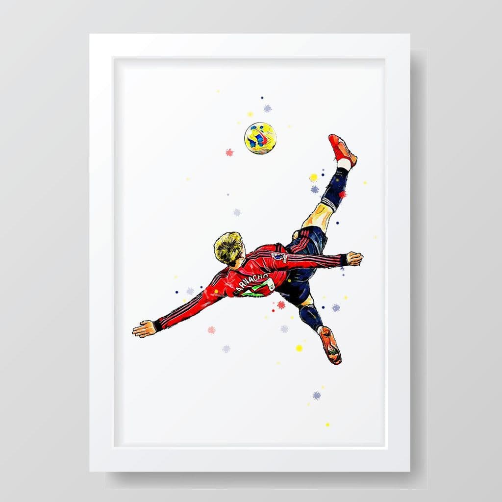 Manchester United | Garnacho Art Print (1) - Image 3