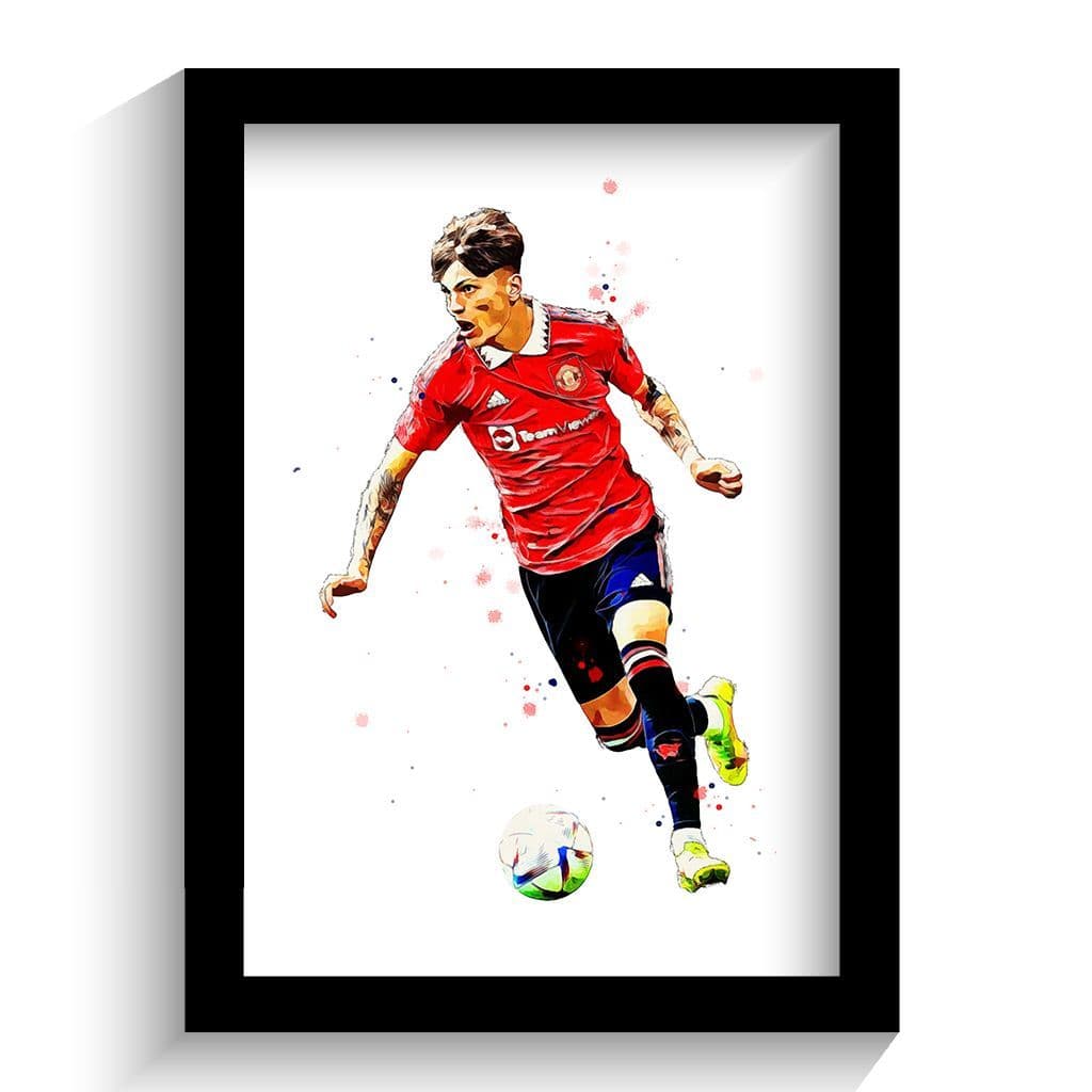 Manchester United | Garnacho Art Print - Image 2