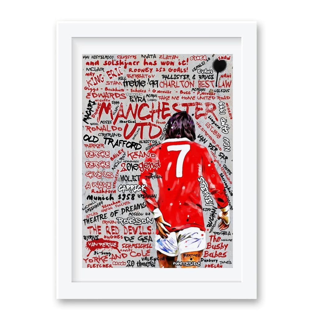 Manchester United | George Best Graffiti Art Print - Image 3