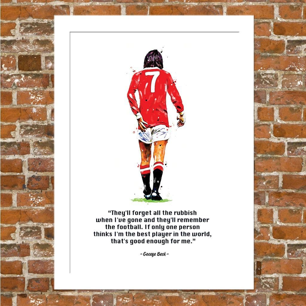 MANCHESTER UNITED - GEORGE BEST QUOTE (1) - Image 3