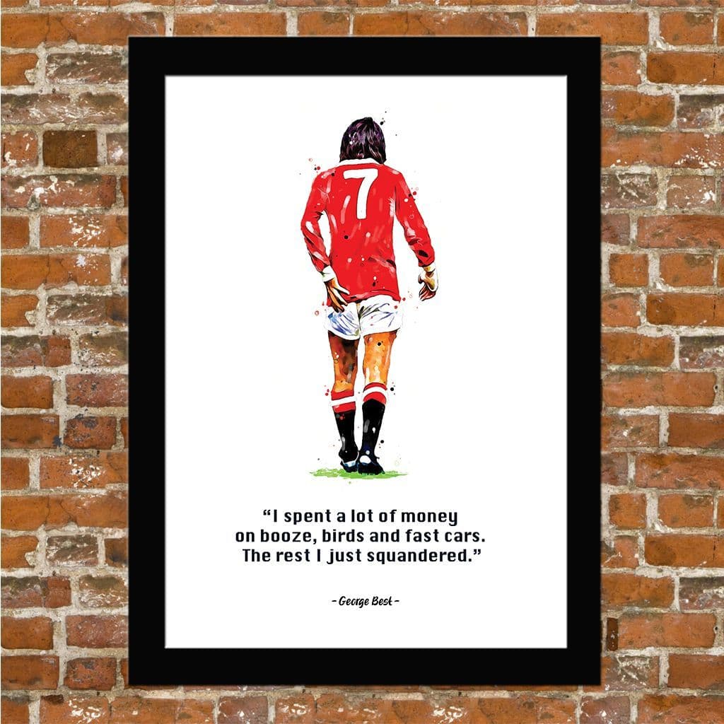 MANCHESTER UNITED - GEORGE BEST QUOTE - Image 2