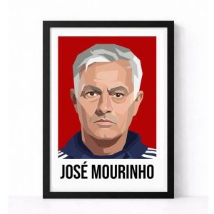 MANCHESTER UNITED | JOSE MOURINHO | MODERN ART PRINT