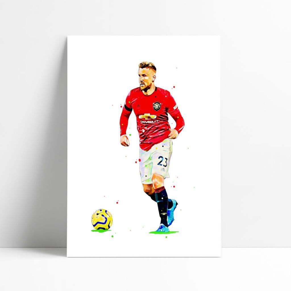 Manchester United | Luke Shaw Art Print