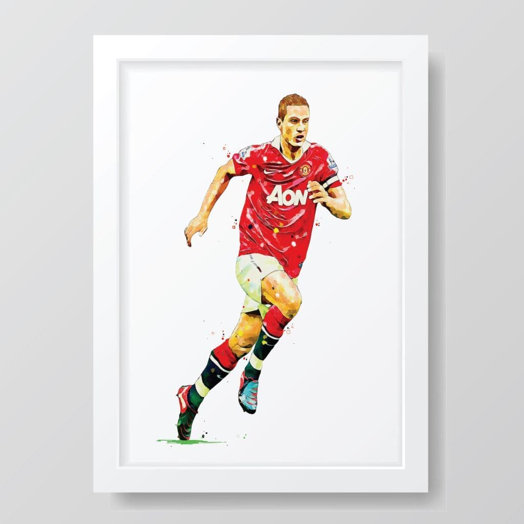 Manchester United | Nemanja Vidić Art Print - Image 3