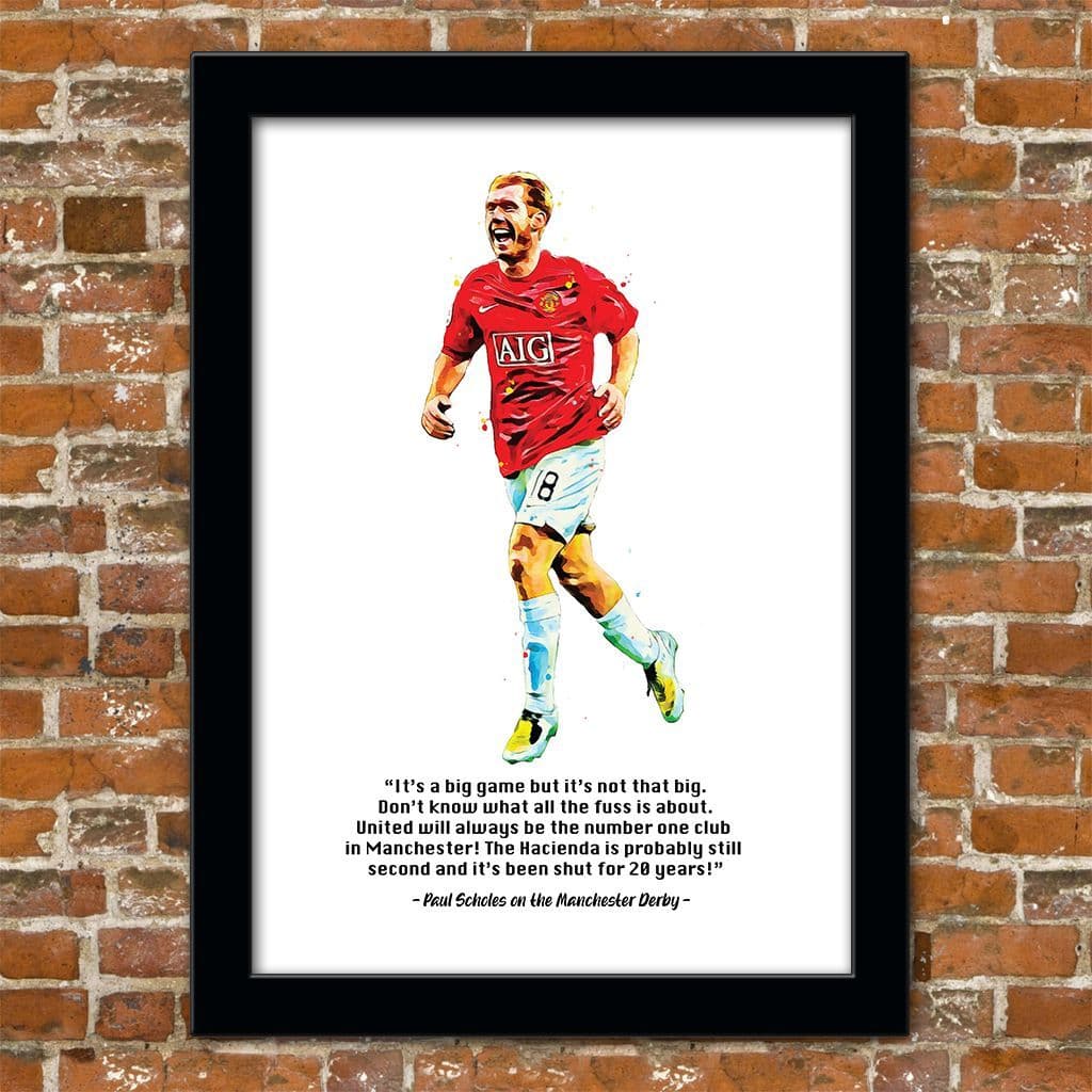 MANCHESTER UNITED - PAUL SCHOLES QUOTE! - Image 2