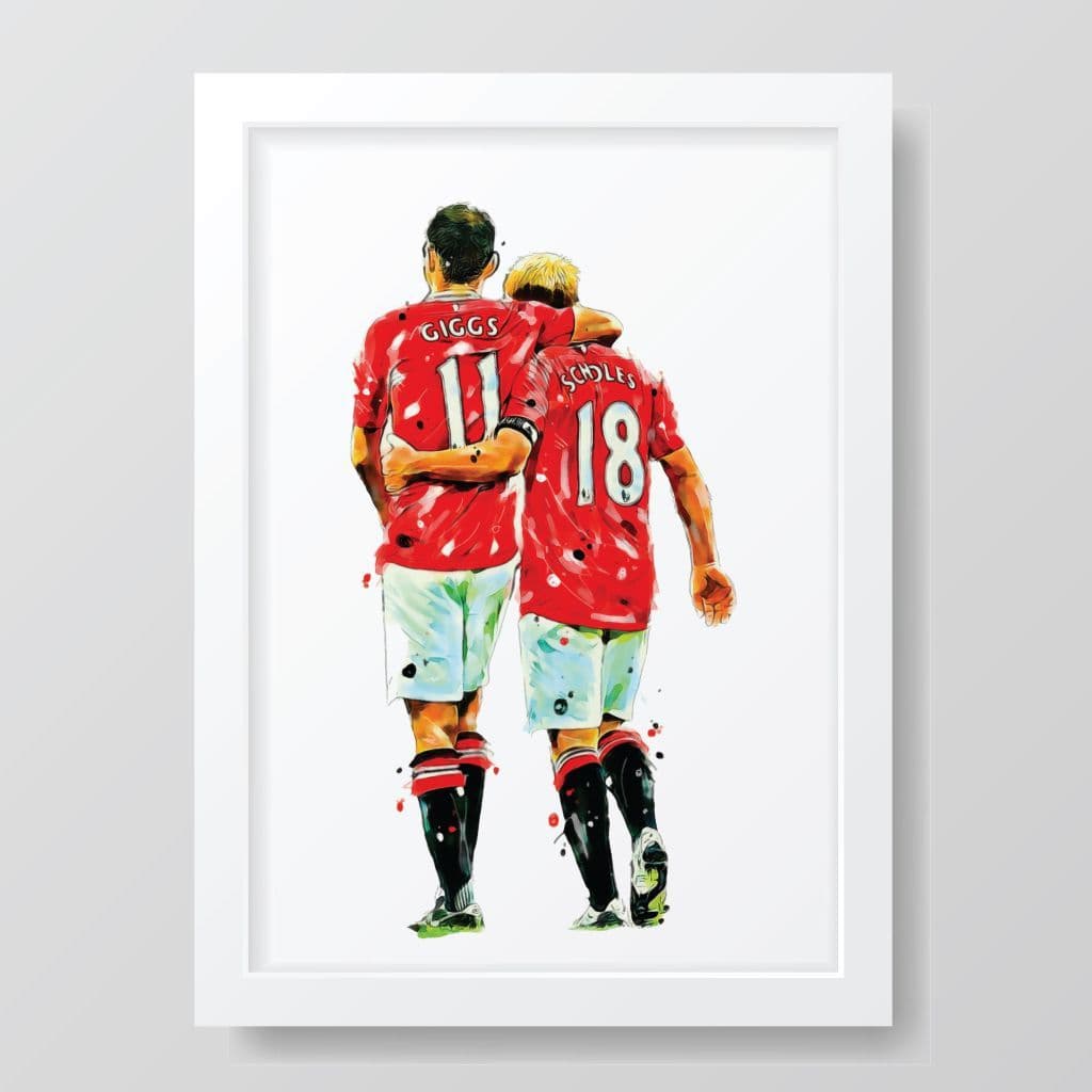 Manchester United | Paul Scholes | Ryan Giggs Art Print - Image 3