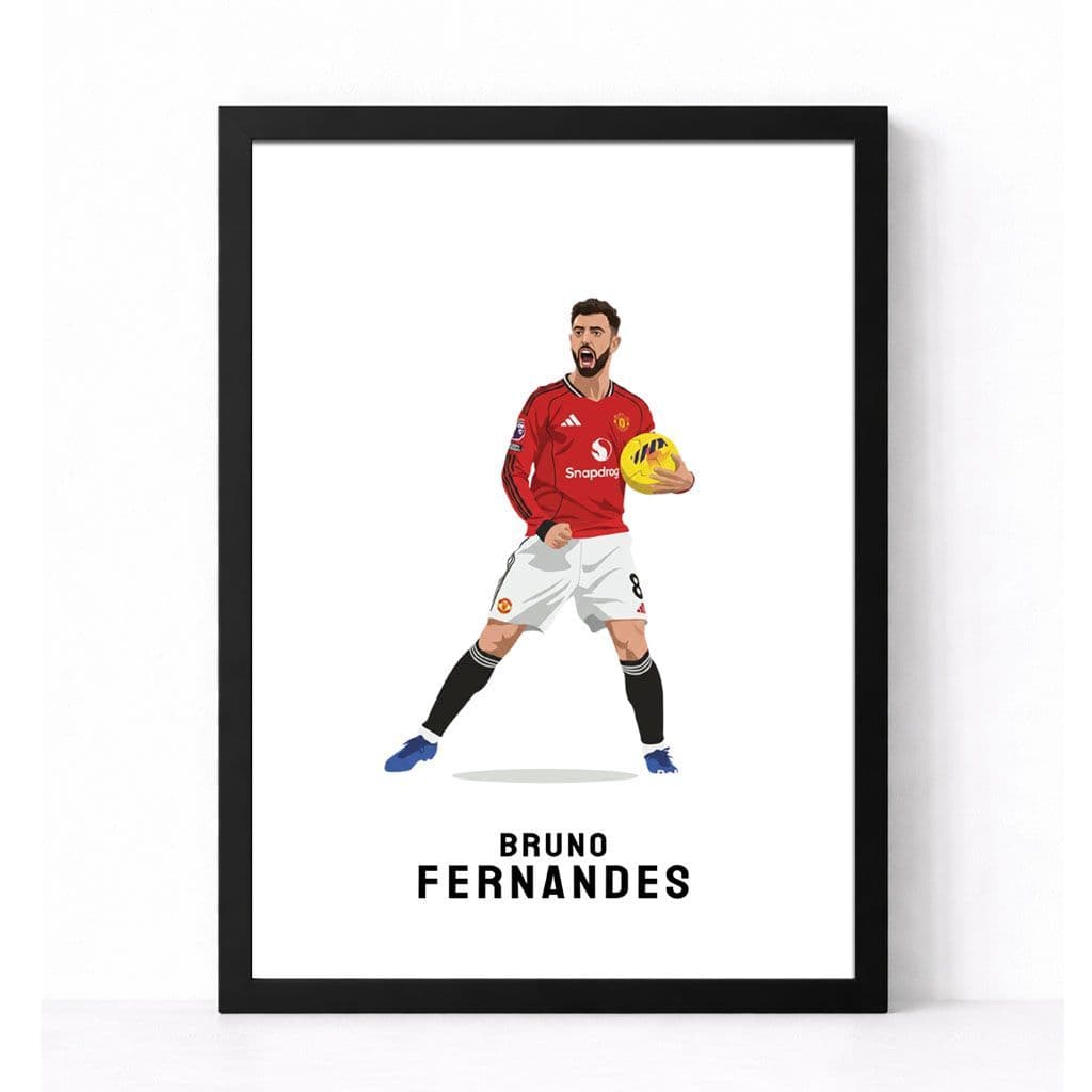 Manchester United Print | Bruno Fernandes.