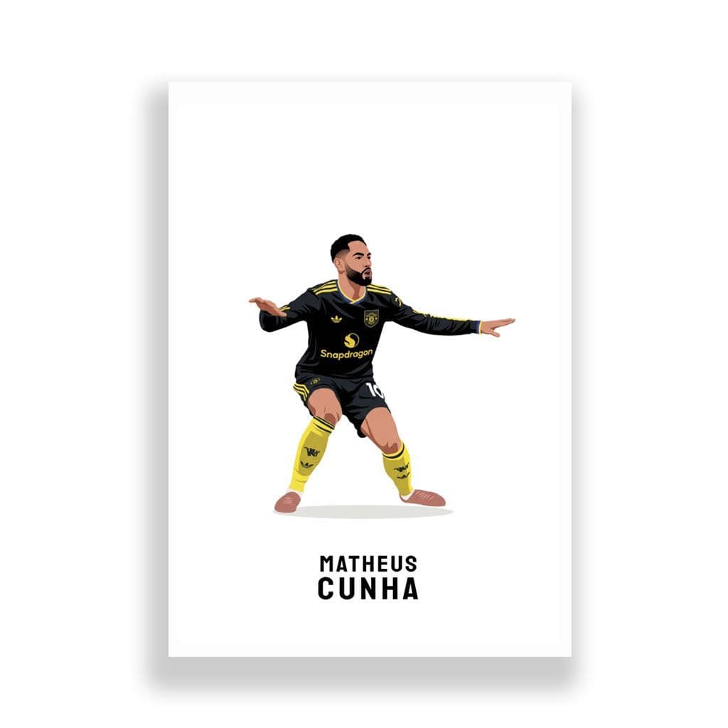 Manchester United Print | Matheus Cunha - Image 2