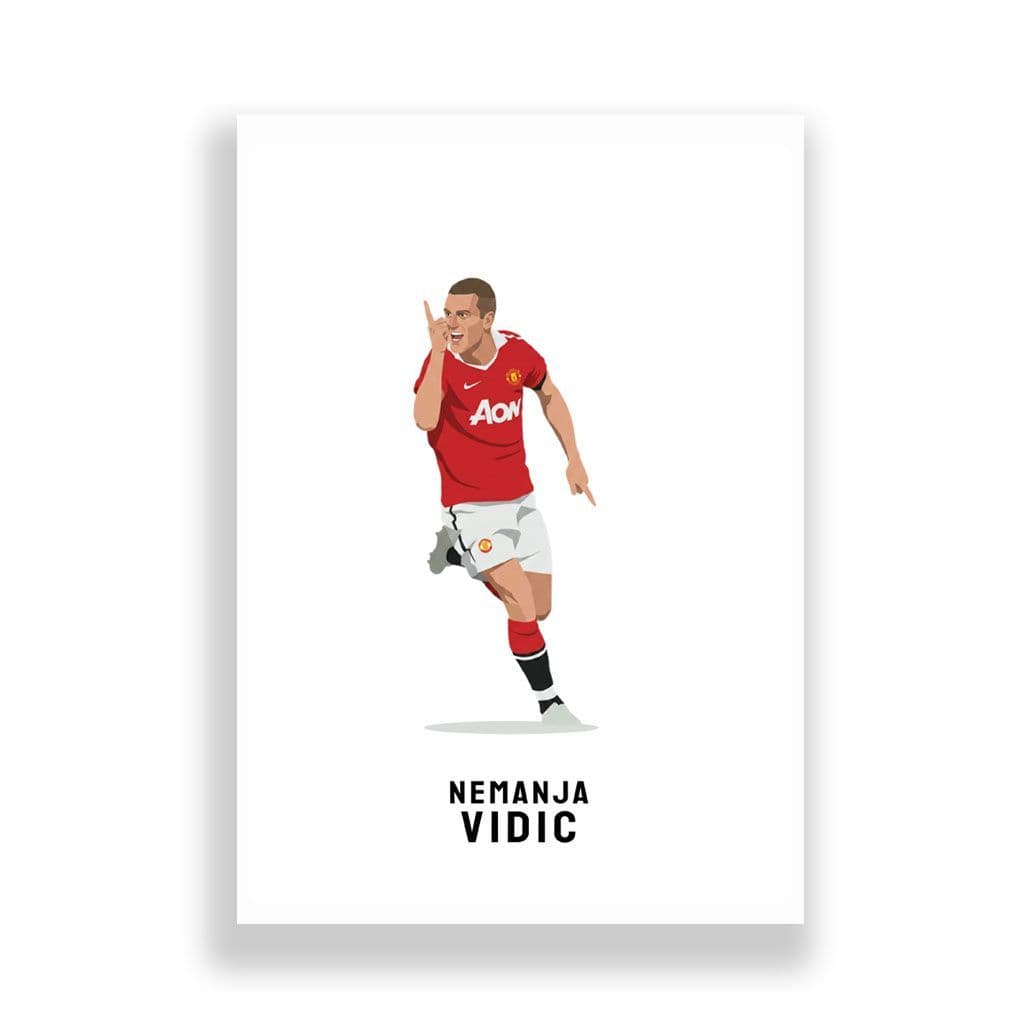 Manchester United Print | Nemanja Vidic. - Image 2