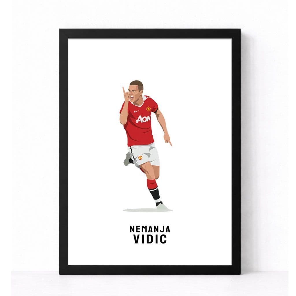 Manchester United Print | Nemanja Vidic.