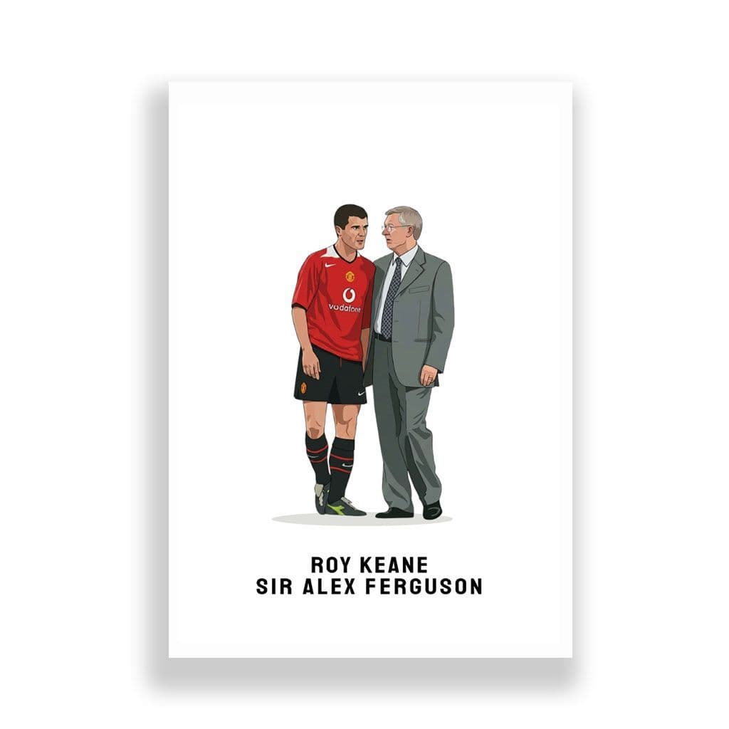 Manchester United Print | Roy Keane | Sir Alex Ferguson - Image 2
