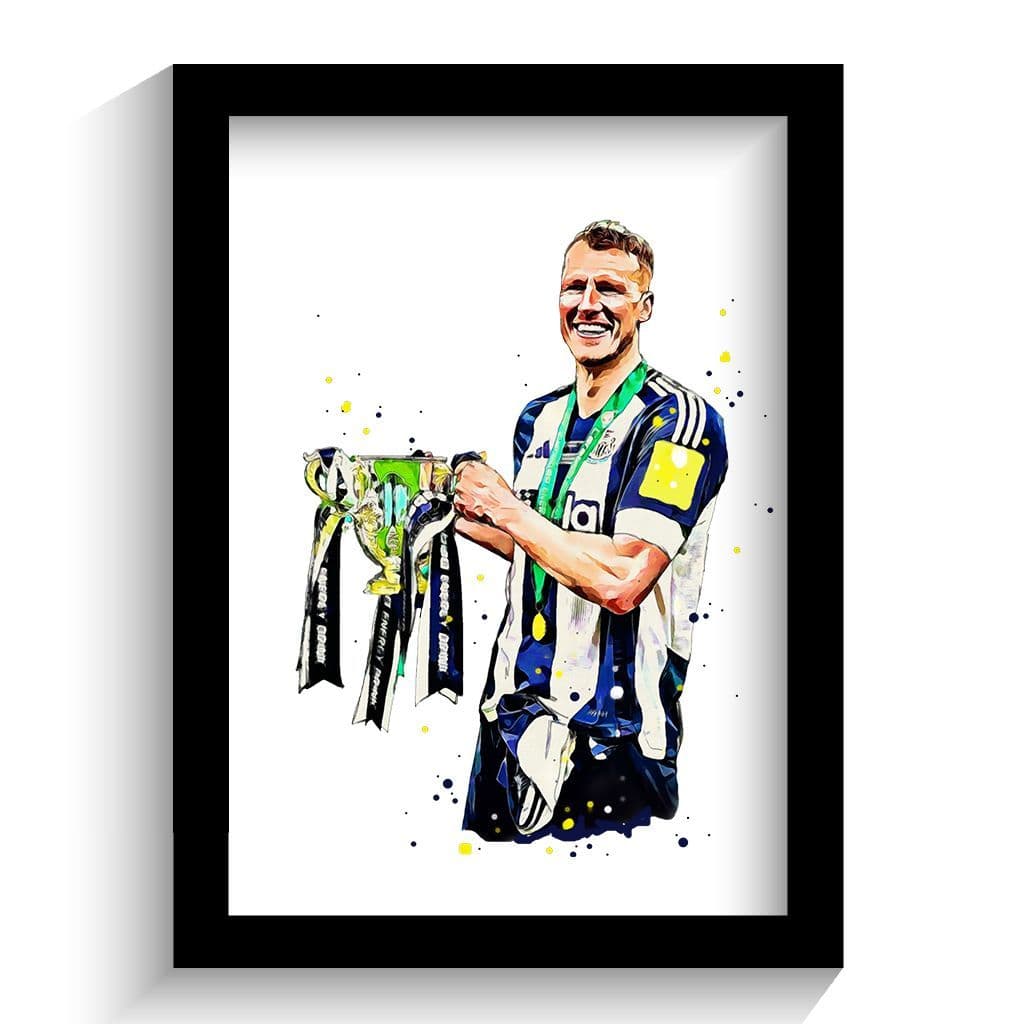 Newcastle United | Dan Burn Art Print - Image 2