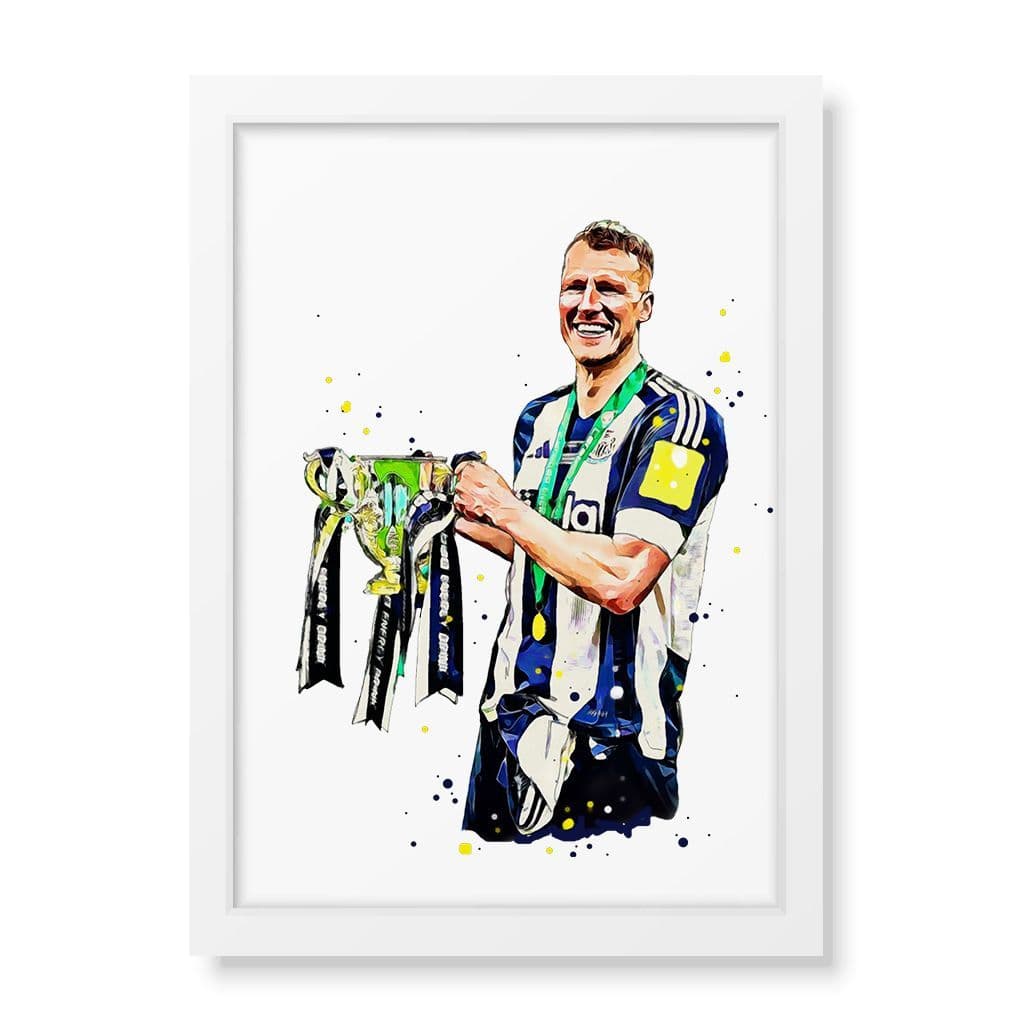Newcastle United | Dan Burn Art Print - Image 3