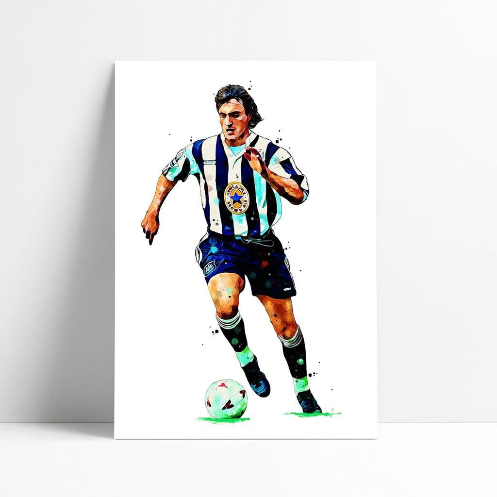 Newcastle United | David Ginola Art Print