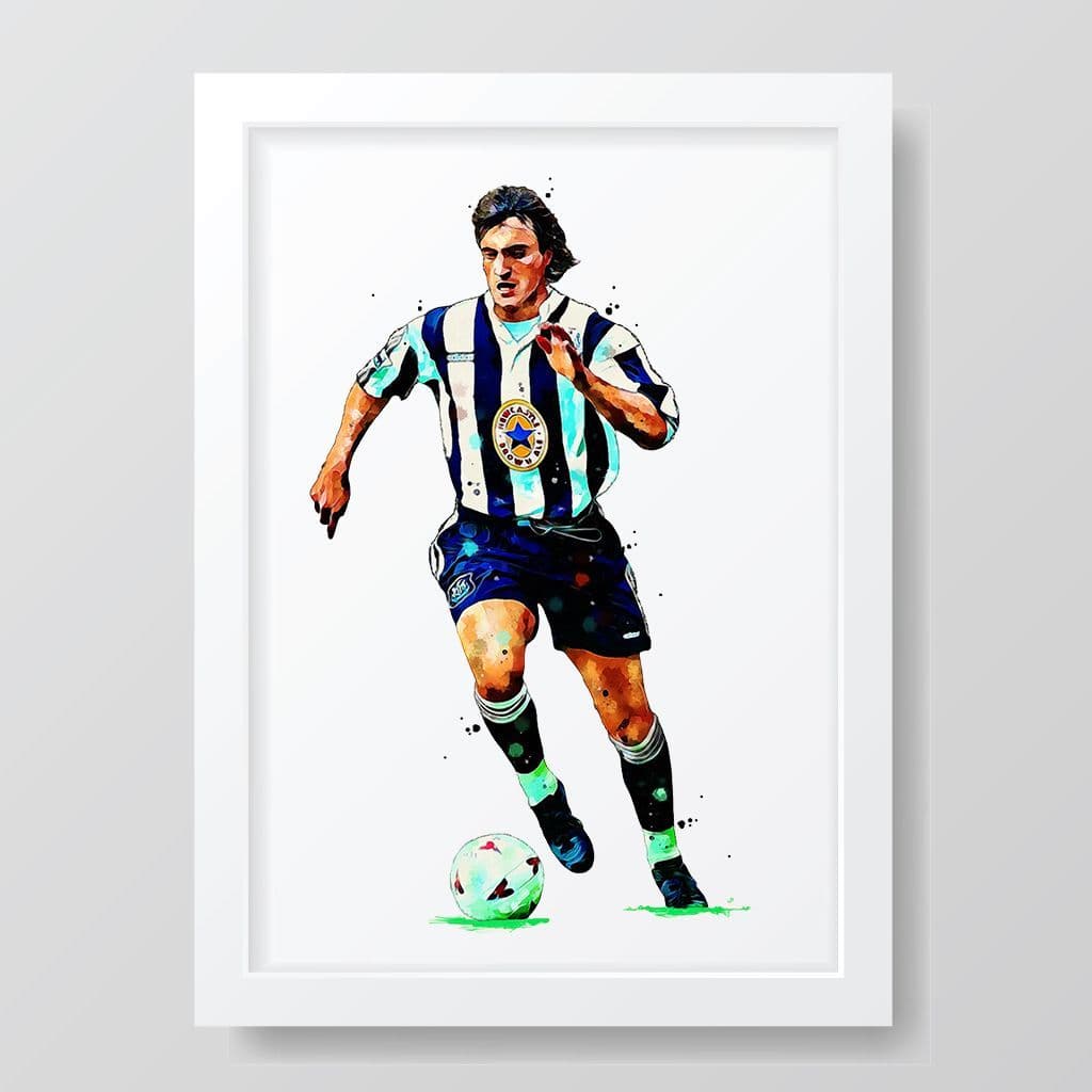 Newcastle United | David Ginola Art Print - Image 3