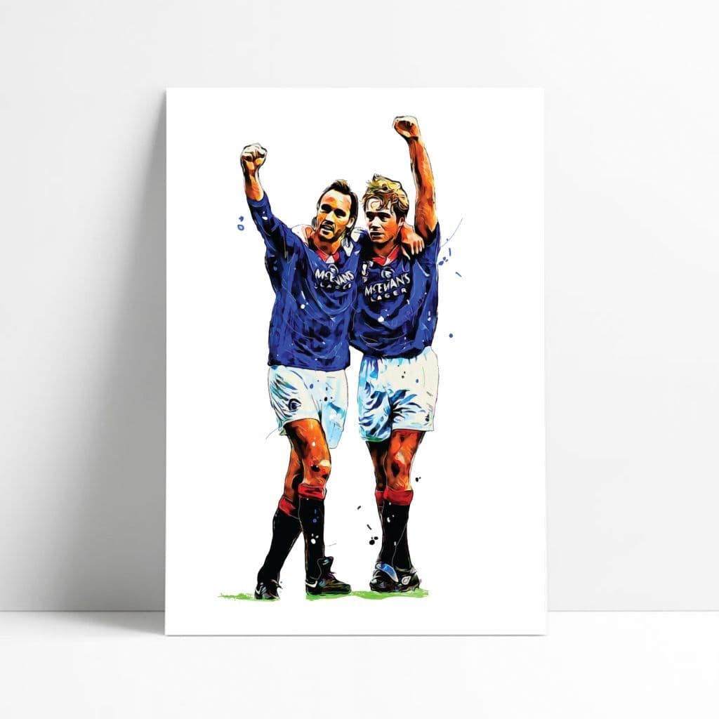 Rangers | Ally McCoist | Mark Hately Art Print